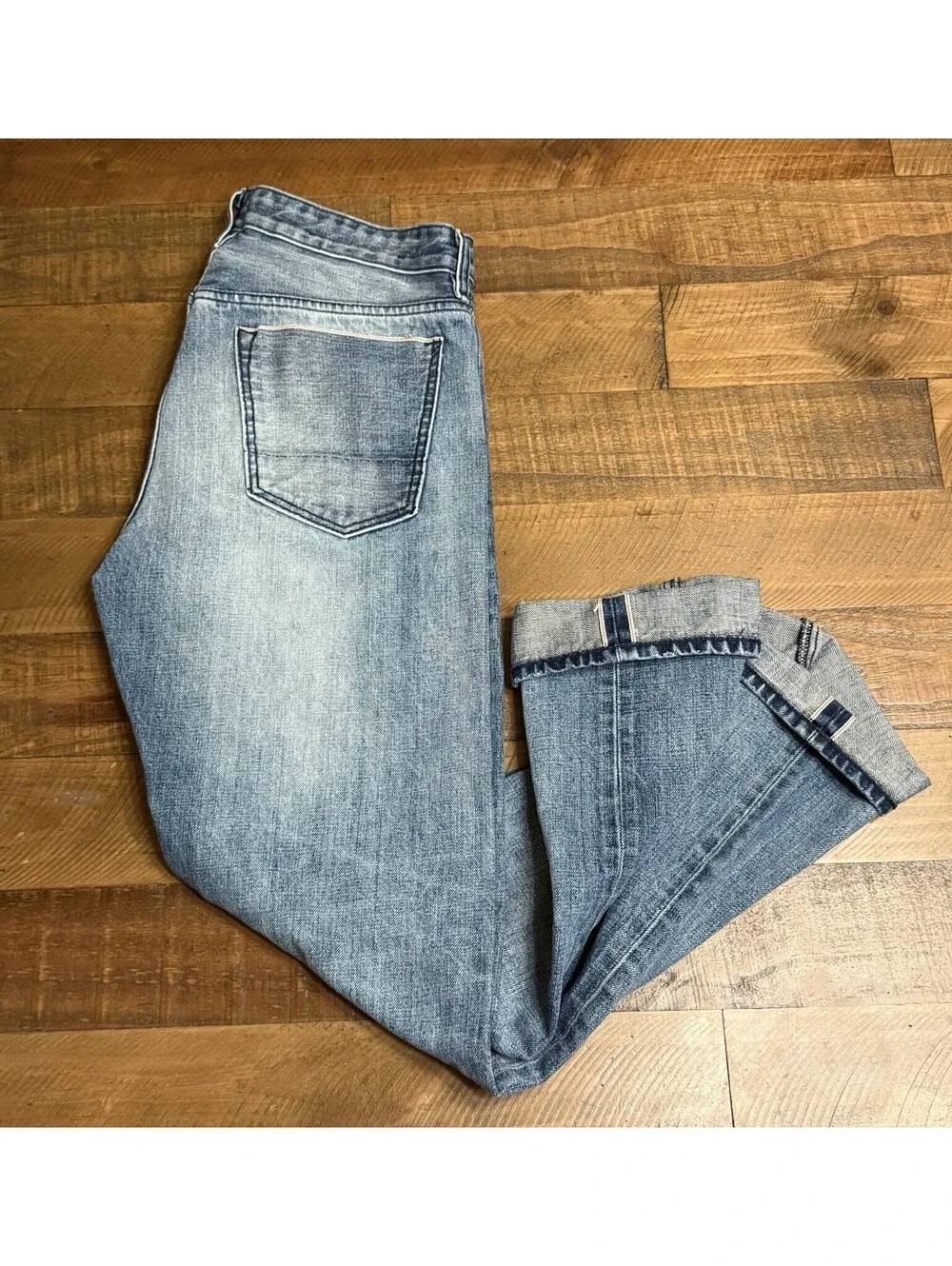 Banana Republic Selvedge Button Fly Distressed Denim Jeans 31x30